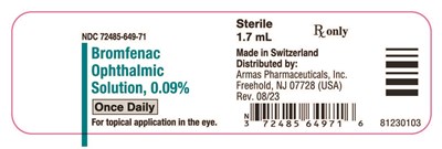 Container Label (Bromfenac 0.09 Container 1.7 mL)